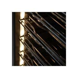 Vinoteca premium cuádruple temperatura de refrigeración ventilada para 210 botellas - rejillas de acero negras - Imagen 5