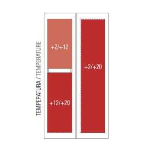 Vinoteca premium triple temperatura de refrigeración ventilada para 217 botellas - rejillas de acero negras - Imagen 4