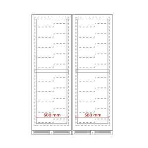 Vinoteca premium cuádruple temperatura de refrigeración ventilada para 232 botellas - rejillas de acero a ''Z'' - Imagen 10