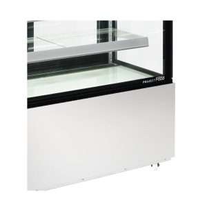 Vitrina expositiva horizontal ventilada temp. de +2°C a +8°C L1240xP688xH1410 mm - línea BETA - Imagen 6