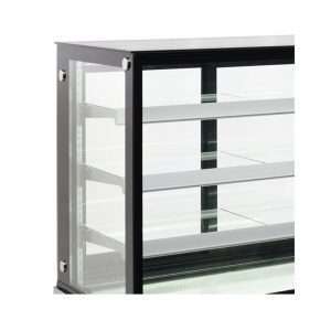 Vitrina expositiva horizontal ventilada temp. de +2°C a +8°C L1240xP688xH1410 mm - línea BETA - Imagen 3