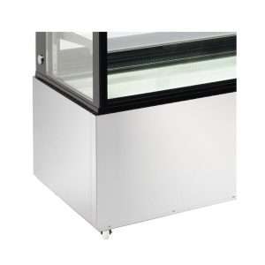 Vitrina expositiva horizontal ventilada temp. de +2°C a +8°C L1240xP688xH1410 mm - línea BETA - Imagen 7