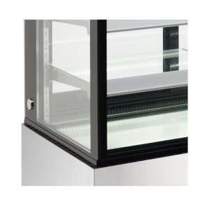 Vitrina expositiva horizontal ventilada temp. de +2°C a +8°C L1240xP688xH1410 mm - línea BETA - Imagen 9