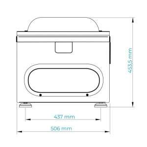 Envasadora al vacío a campana de sobremesa con barra de soldadura de 410 mm - Imagen 20