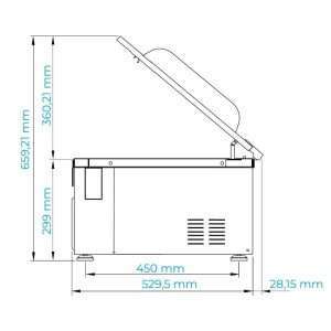 Envasadora al vacío multifunción a campana de sobremesa con barra de soldadura de 320 mm - Imagen 21