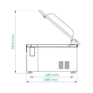 Envasadora al vacío a campana de sobremesa con barra de soldadura de 410 mm - Imagen 21