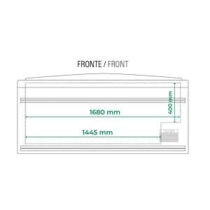 Isla supermercado estática con descongelación automática y temp. de -18°C a -21°C - capacidad 630 lt - Imagen 3