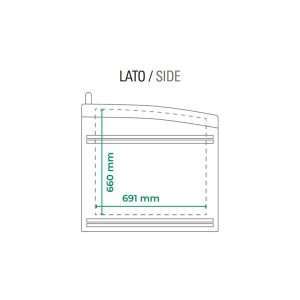 Isla supermercado estática con descongelación automática y temp. de -18°C a -21°C - capacidad 630 lt - Imagen 4