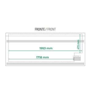 Isla supermercado estática con descongelación automática y temp. de -18°C a -21°C - capacidad 850 lt - Imagen 4