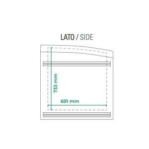 Isla supermercado estática con descongelación automática y temp. de -18°C a -21°C - capacidad 1040 lt - Imagen 4