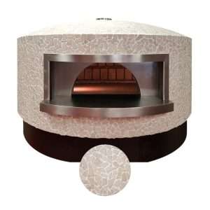 Revestimiento horno de mármol travertino blanco