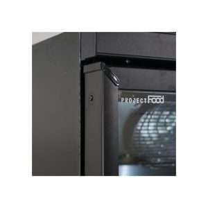 Refrigerador mural negro no frost L 75 cm con puerta batiente y temp. de -18°C a -22°C - serie MR - Imagen 7