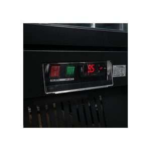 Refrigerador mural negro ventilado L 75 cm con puerta batiente y temp. de 0°C a +10°C - serie MR - Imagen 8