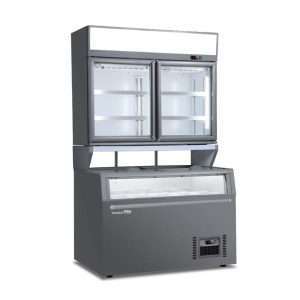 Isla panorámica estática con descongelación automática y temp. de +10°C a -22°C + vitrina congeladora temp. de -18°C a -22°C - Imagen 2