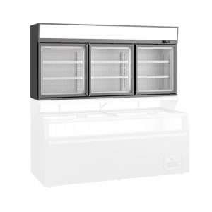 Isla panorámica estática con descongelación automática y temp. de +10°C a -22°C + vitrina congeladora temp. de -18°C a -22°C - Imagen 4