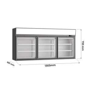 Isla panorámica estática con descongelación automática y temp. de +10°C a -22°C + vitrina congeladora temp. de -18°C a -22°C - Imagen 2