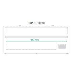 Isla supermercado panorámica estática con descongelación automática y temp. de +10°C a -22°C - capacidad 900 lt - Imagen 5