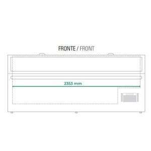 Isla supermercado estática con descongelación automática y temp. de +10°C a -22°C - capacidad 1105 lt - Imagen 5