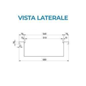 Bandeja calentada baño maría (temp. de +30°C a +90°C) empotrable para 2 recipientes GN 1/1 - Imagen 3