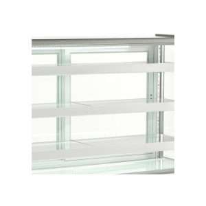 Vitrina expositiva horizontal ventilada temp. de +2°C a +8°C L1525xP680xH1420 mm - línea GAMMA - Imagen 4