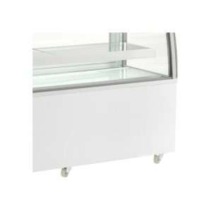 Vitrina expositiva horizontal ventilada temp. de +2°C a +8°C L1825xP680xH1420 mm - línea GAMMA - Imagen 3