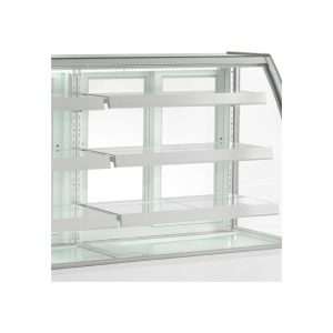 Vitrina expositiva horizontal ventilada temp. de +2°C a +8°C L1825xP680xH1420 mm - línea GAMMA - Imagen 5