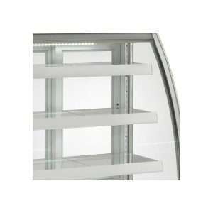 Vitrina expositiva horizontal ventilada temp. de +2°C a +8°C L1225xP680xH1420 mm - línea GAMMA - Imagen 2