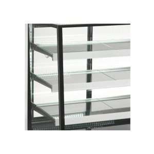 Vitrina expositiva horizontal ventilada temp. de +2°C a +8°C L1200xP805xH1445 mm - línea ZETA - Imagen 2