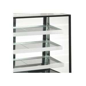 Vitrina expositiva horizontal ventilada temp. de +2°C a +8°C L1200xP805xH1445 mm - línea ZETA - Imagen 3