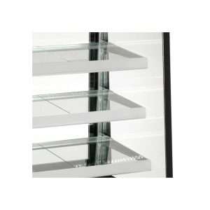 Vitrina expositiva horizontal ventilada temp. de +2°C a +8°C L900xP805xH1445 mm - línea ZETA - Imagen 4