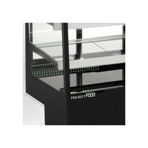 Vitrina expositiva horizontal ventilada temp. de +2°C a +8°C L900xP805xH1445 mm - línea ZETA - Imagen 5