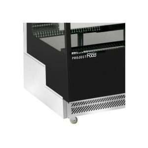 Vitrina expositiva horizontal ventilada temp. de +2°C a +8°C L900xP805xH1445 mm - línea ZETA - Imagen 6