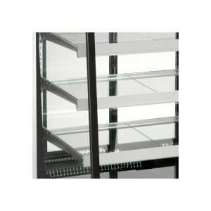 Vitrina expositiva horizontal ventilada temp. de +2°C a +8°C L900xP805xH1445 mm - línea ZETA - Imagen 3