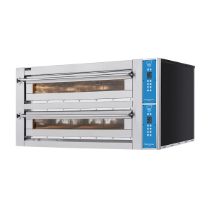 Horno para pizza eléctrico de cámara doble para 6+6 pizzas Ø 35 cm - desarrollo en anchura - serie EVOX - Imagen 2