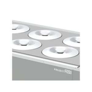 Vitrina helado empotrable para 6 carapinas de 7,5 lt + 4 de reserva temp. de -5°C a -20°C - Imagen 4