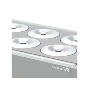 Vitrina helado empotrable para 10 carapinas de 7,5 lt + 8 de reserva temp. de -5°C a -20°C - Imagen 3