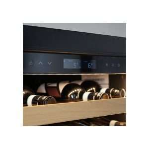 Vinoteca premium black para 36 botellas mono temperatura de refrigeración ventilada - estantes de madera - Imagen 3