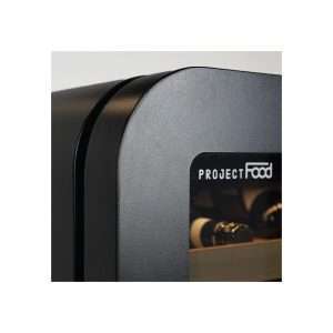 Vinoteca premium black para 36 botellas mono temperatura de refrigeración ventilada - estantes de madera - Imagen 4