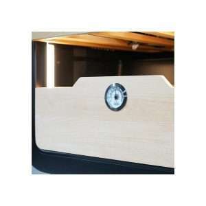 Vinoteca premium black para 36 botellas mono temperatura de refrigeración ventilada - estantes de madera - Imagen 7