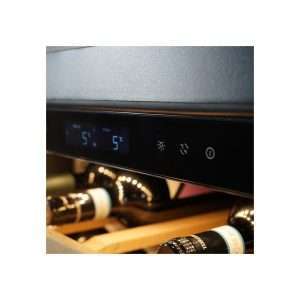 Vinoteca premium black para 36 botellas mono temperatura de refrigeración ventilada - estantes de madera - Imagen 8