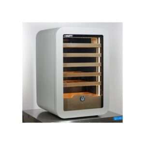 Vinoteca premium grey para 36 botellas mono temperatura de refrigeración ventilada - estantes de madera - Imagen 2