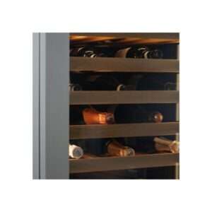 Vinoteca premium grey para 36 botellas mono temperatura de refrigeración ventilada - estantes de madera - Imagen 11