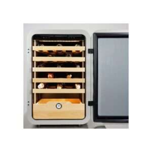 Vinoteca premium grey para 36 botellas mono temperatura de refrigeración ventilada - estantes de madera - Imagen 12