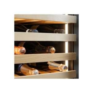 Vinoteca premium grey para 36 botellas mono temperatura de refrigeración ventilada - estantes de madera - Imagen 14