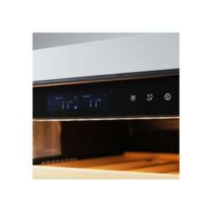 Vinoteca premium grey para 36 botellas mono temperatura de refrigeración ventilada - estantes de madera - Imagen 4