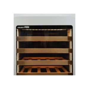 Vinoteca premium grey para 36 botellas mono temperatura de refrigeración ventilada - estantes de madera - Imagen 6