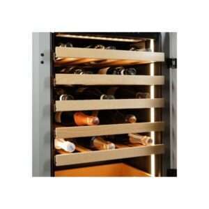 Vinoteca premium grey para 36 botellas mono temperatura de refrigeración ventilada - estantes de madera - Imagen 7