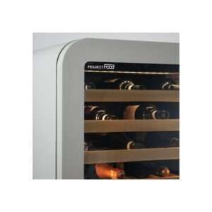 Vinoteca premium grey para 36 botellas mono temperatura de refrigeración ventilada - estantes de madera - Imagen 8