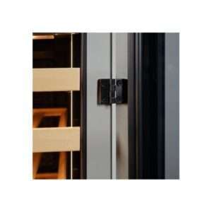 Vinoteca premium grey para 36 botellas mono temperatura de refrigeración ventilada - estantes de madera - Imagen 9