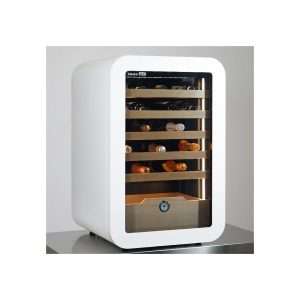 Vinoteca premium white para 36 botellas mono temperatura de refrigeración ventilada - estantes de madera - Imagen 2